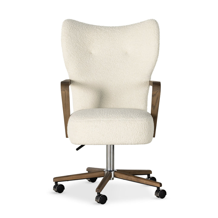 Melrose Desk Chair-Four Hands-FH-234109-001-Task ChairsSheepskin Camel-6-France and Son