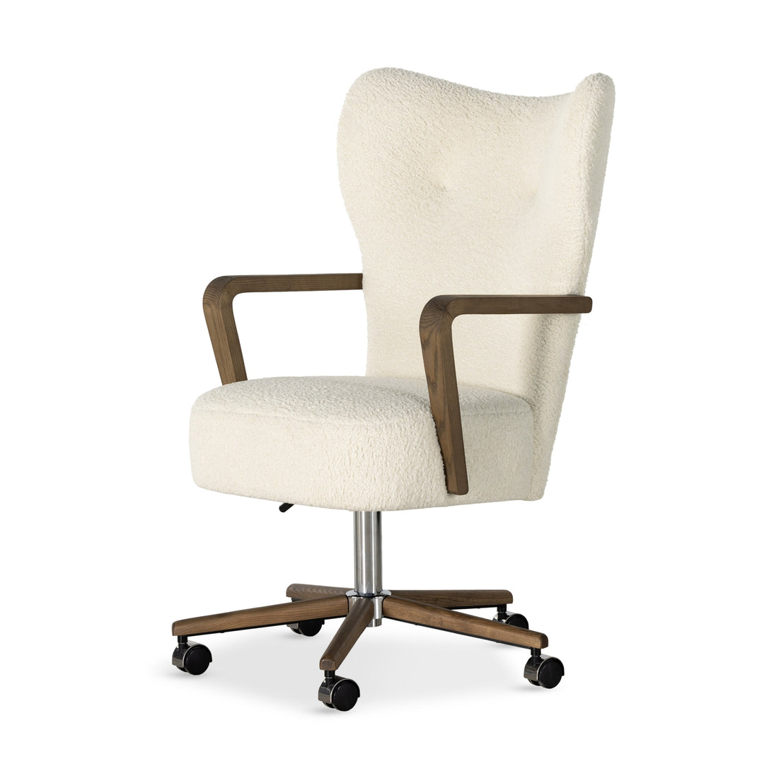 Melrose Desk Chair-Four Hands-FH-234109-002-Task ChairsSheepskin Natural-5-France and Son