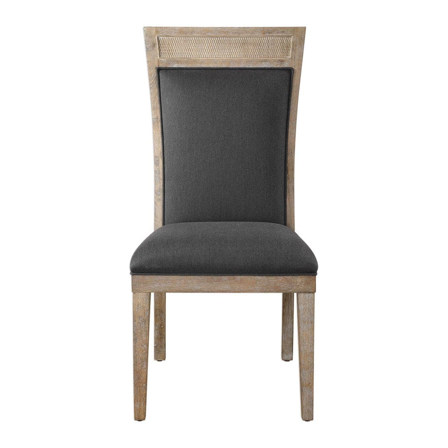 Encore Dark Gray Armless Chair-Uttermost-UTTM-23440-Dining Chairs-1-France and Son
