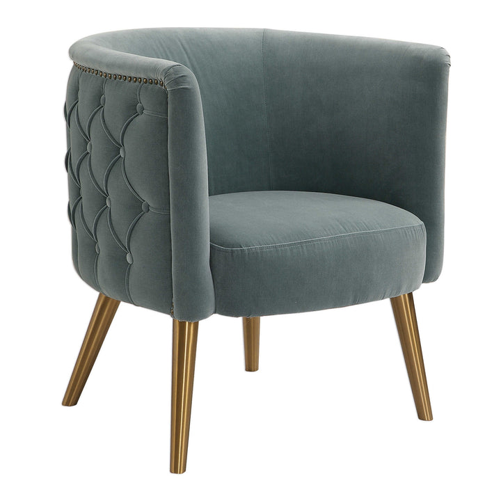 Uttermost Haider Accent Chair-Uttermost-UTTM-23480-Lounge ChairsSlate Blue-6-France and Son