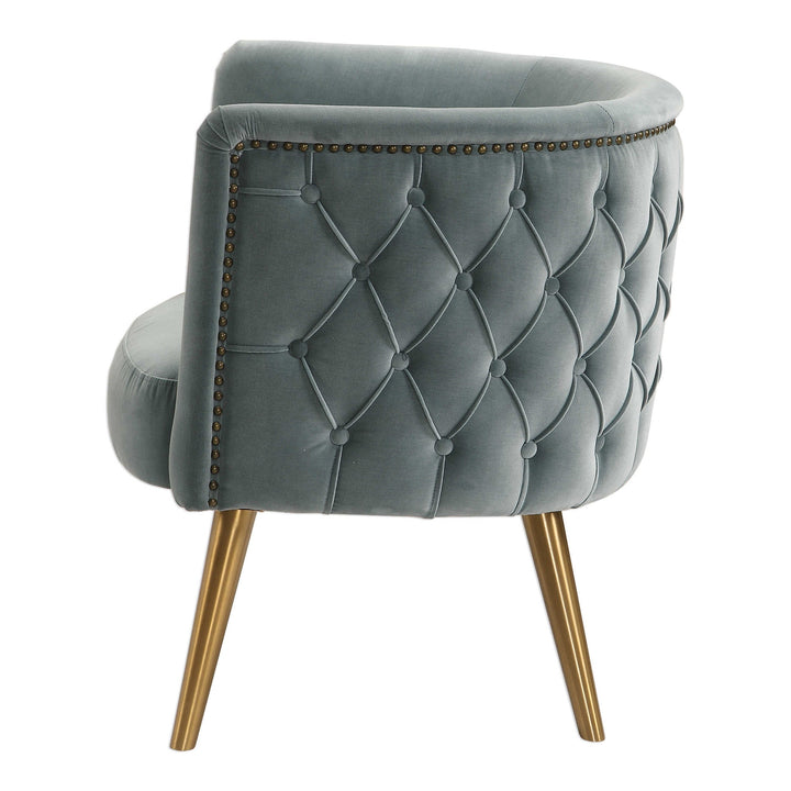 Uttermost Haider Accent Chair-Uttermost-UTTM-23480-Lounge ChairsSlate Blue-7-France and Son