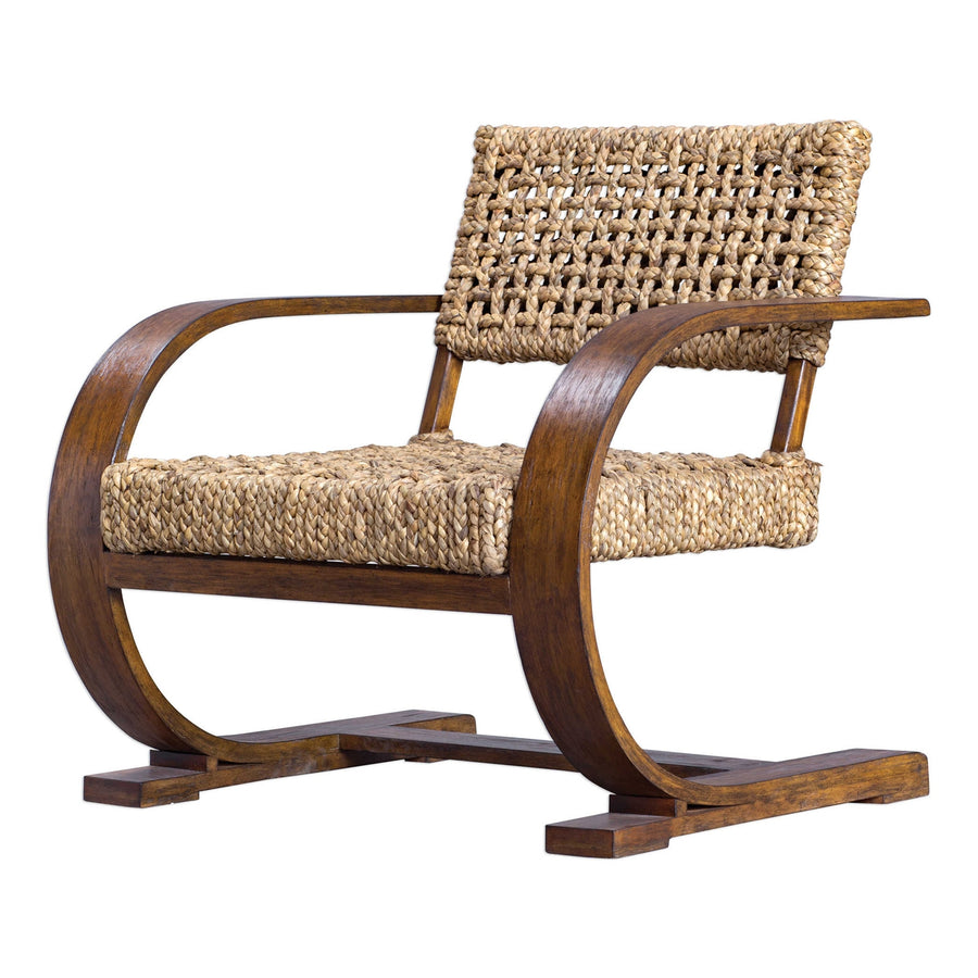 Chloe Natural Woven Accent Chair-Uttermost-STOCKR-UTTM-23483-Lounge Chairs-1-France and Son