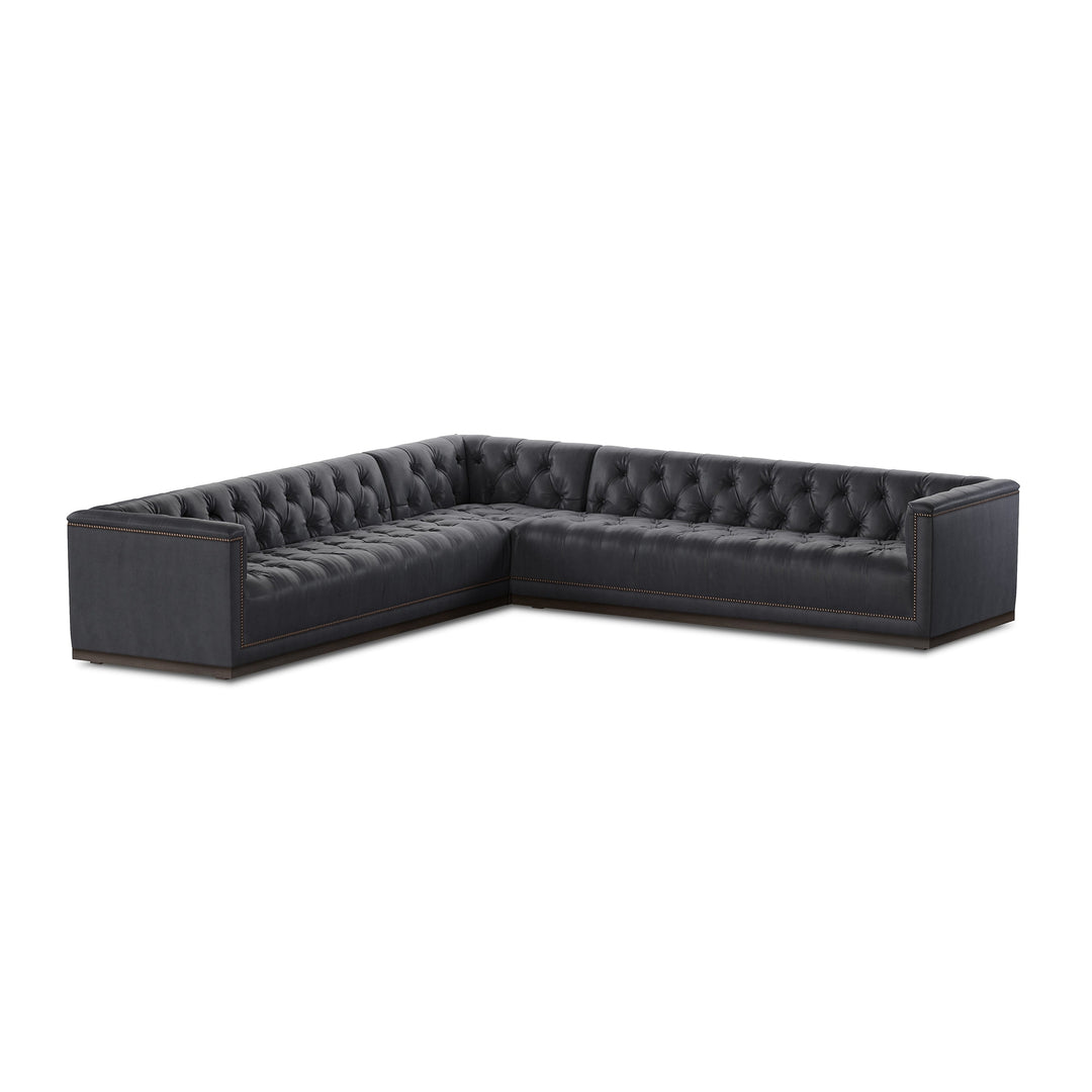 Maxx 3pc Sectional-Four Hands-FH-234874-006-Sectionals122"-Heirloom Black-5-France and Son