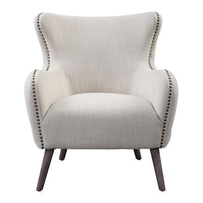 Uttermost Donya Cream Accent Chair-Uttermost-UTTM-23500-Lounge Chairs-1-France and Son