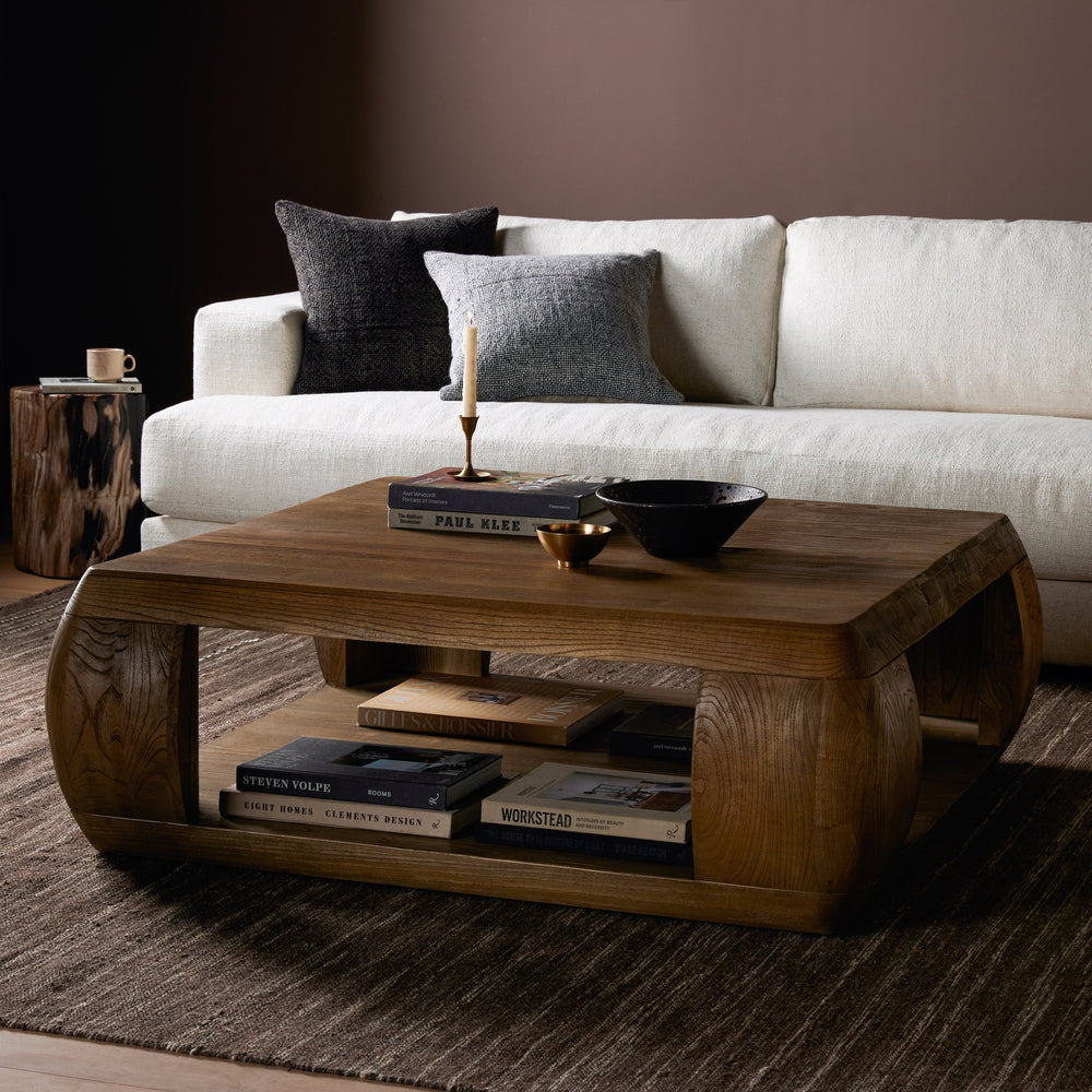 Tessa Coffee Table - Dark Drift Nettlewood-Four Hands-FH-235056-001-Coffee Tables-2-France and Son