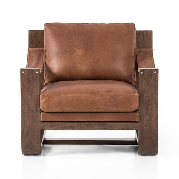 Cesar Chair-Heirloom Sienna-Four Hands-FH-235209-001-Lounge Chairs-2-France and Son