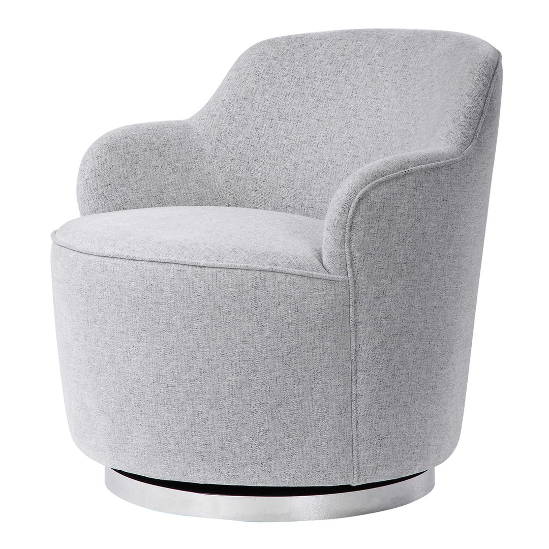 Uttermost Hobart Casual Swivel Chair-Uttermost-UTTM-23529-Lounge Chairs-4-France and Son