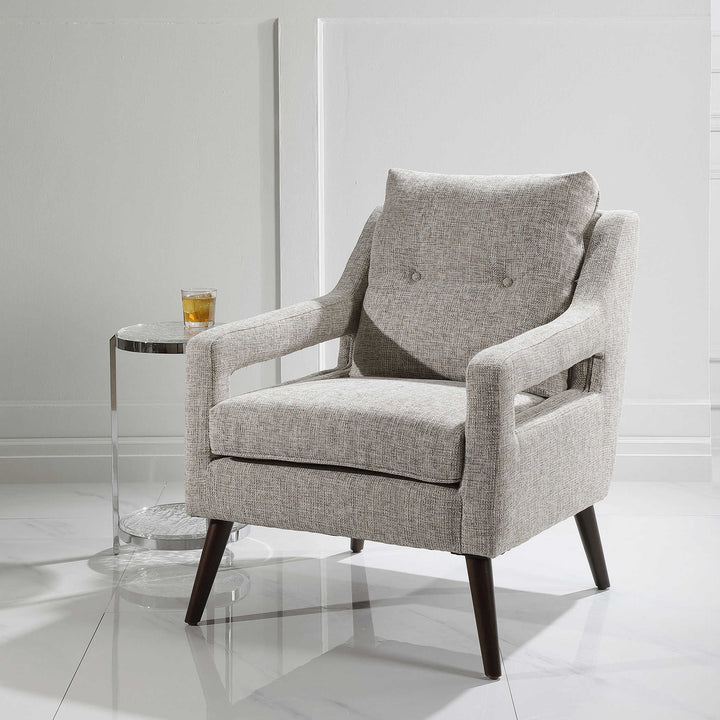 O'Brien Armchair-Uttermost-UTTM-23570-Lounge ChairsNeutral Stone Woven-3-France and Son