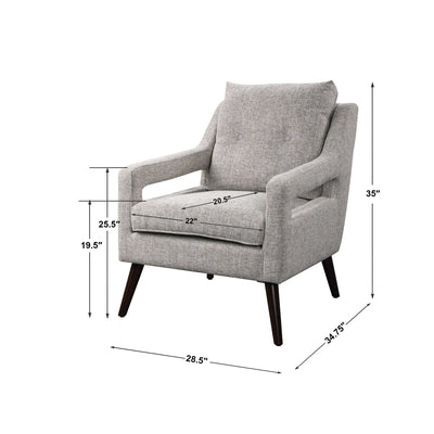 O'Brien Armchair-Uttermost-UTTM-23570-Lounge ChairsNeutral Stone Woven-12-France and Son