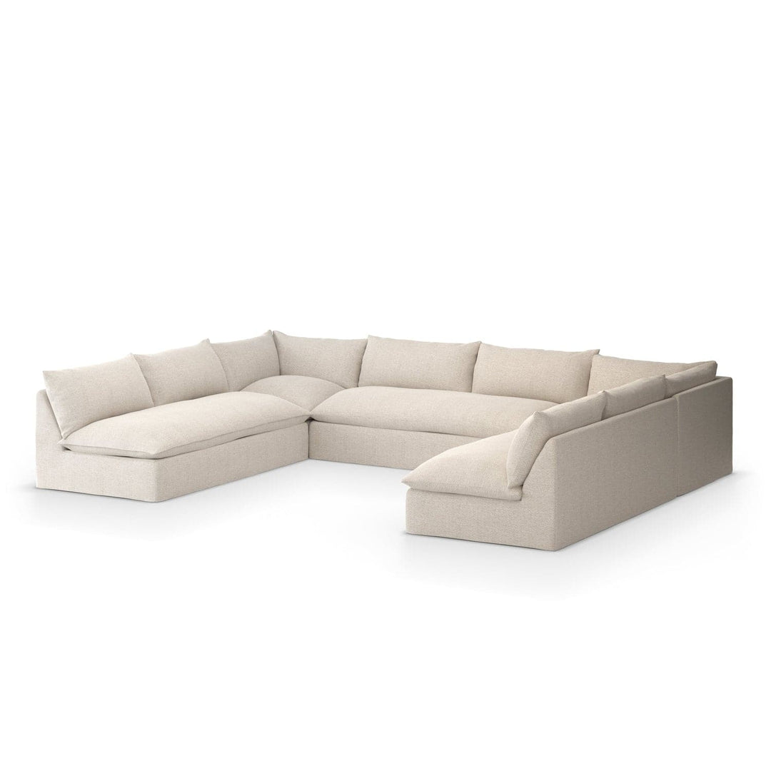 Grant Outdoor 5 Piece Sectional-Four Hands-FH-235714-002-SectionalsFaye Sand-3-France and Son