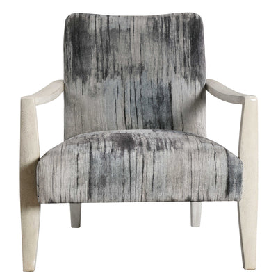 Watercolor Gray Chenille Accent Chair-Uttermost-UTTM-23587-Lounge Chairs-4-France and Son