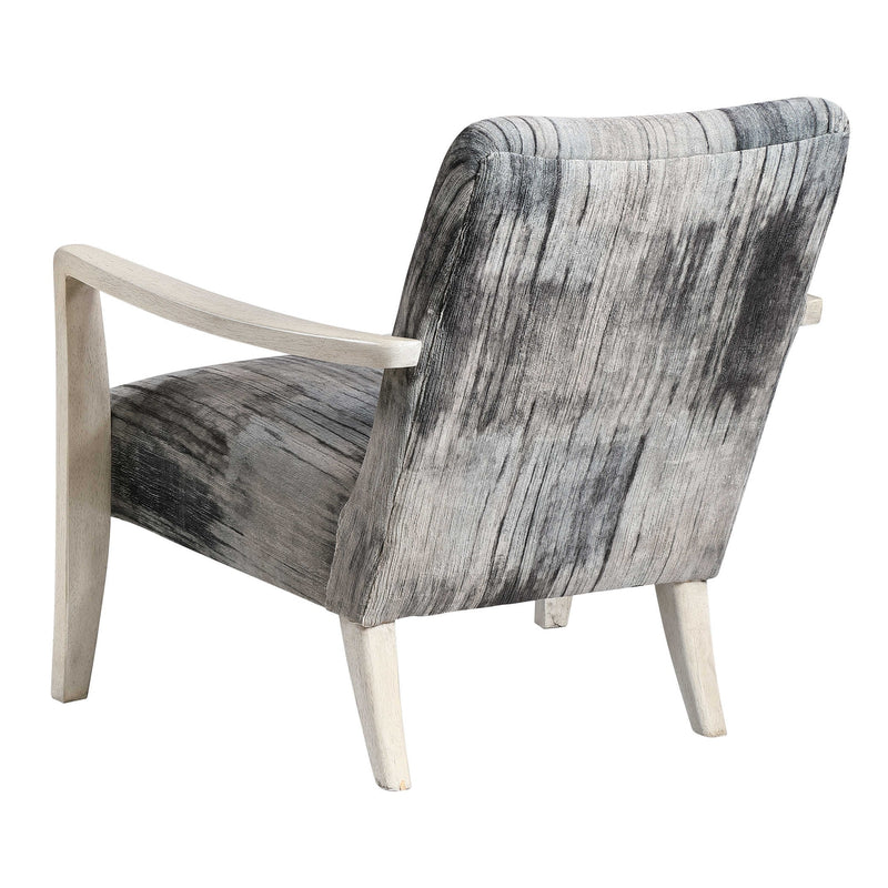Watercolor Gray Chenille Accent Chair-Uttermost-UTTM-23587-Lounge Chairs-6-France and Son