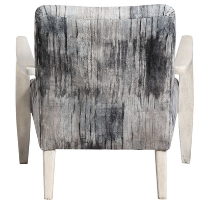 Watercolor Gray Chenille Accent Chair-Uttermost-UTTM-23587-Lounge Chairs-7-France and Son