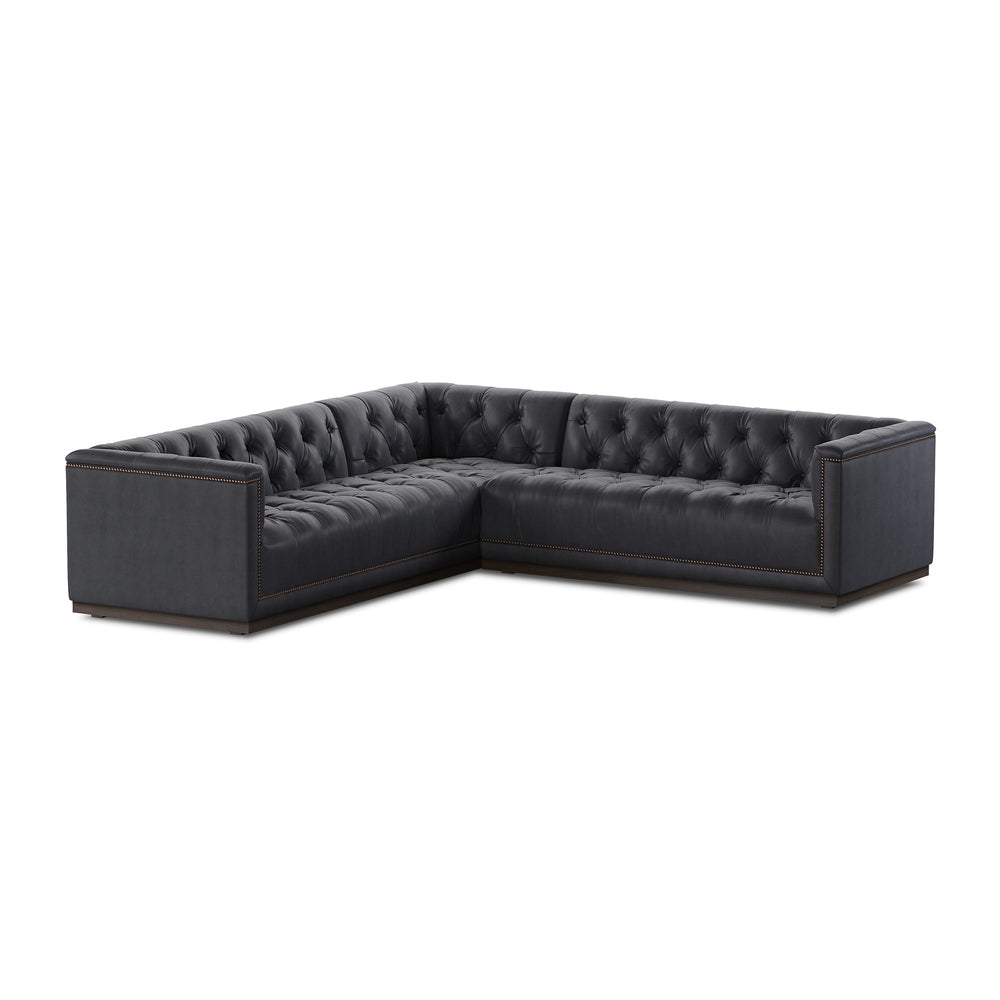 Maxx 3pc Sectional-Four Hands-FH-236166-004-Sectionals101"-Heirloom Black-2-France and Son