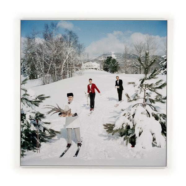 Skiing Waiters By Slim Aarons-Four Hands-FH-236289-001-Wall Art24"X24"-1-France and Son