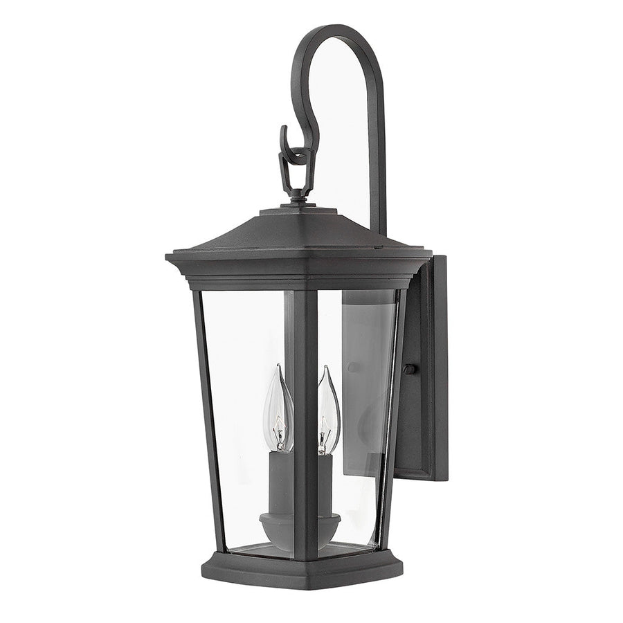Outdoor Bromley - Medium Wall Mount Lantern with LED-Hinkley Lighting-HINKLEY-2364MB-LL-Outdoor Wall SconcesMuseum Black-1-France and Son