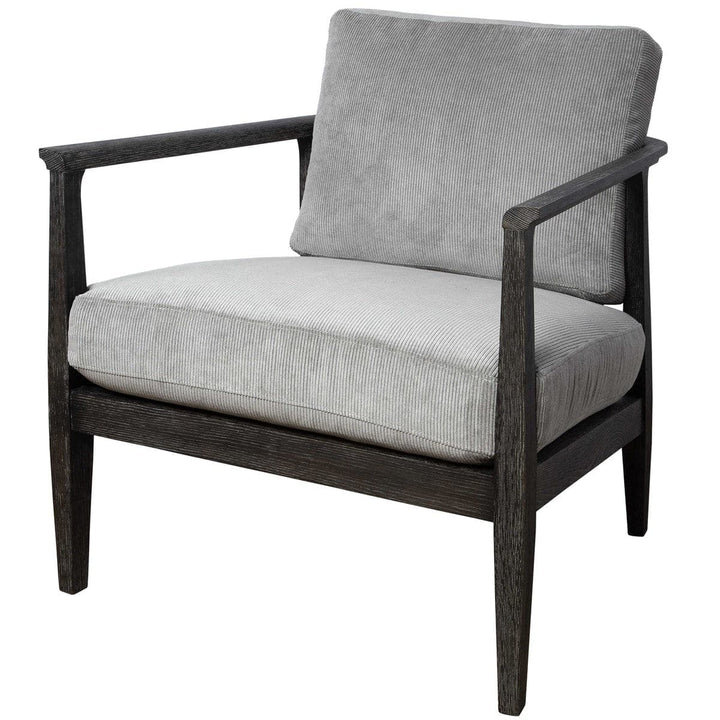 Uttermost Brunei Modern Accent Chair-Uttermost-UTTM-23657-Lounge ChairsGrey-4-France and Son