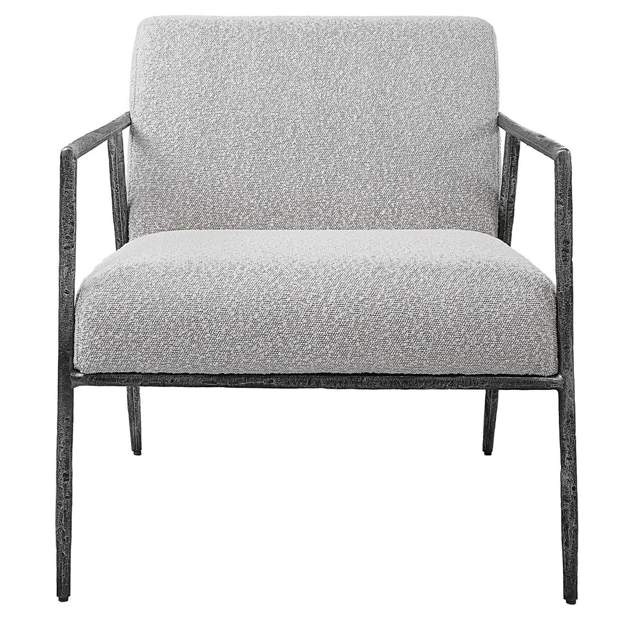 Uttermost Brisbane Light Gray Accent Chair-Uttermost-UTTM-23660-Lounge Chairs-1-France and Son