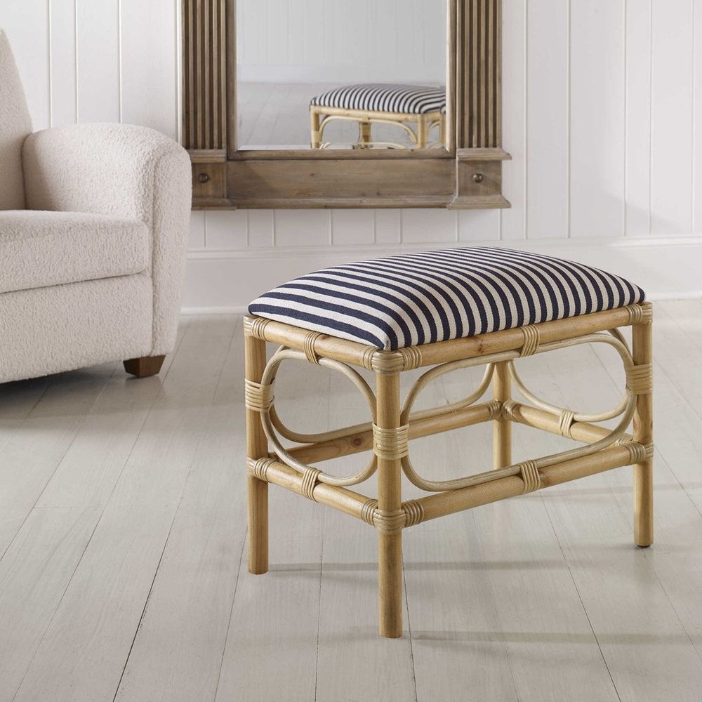 Laguna Small Bench-Uttermost-UTTM-23666-BenchesStriped-2-France and Son