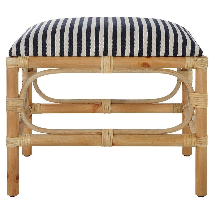 Laguna Small Bench-Uttermost-UTTM-23666-BenchesStriped-1-France and Son