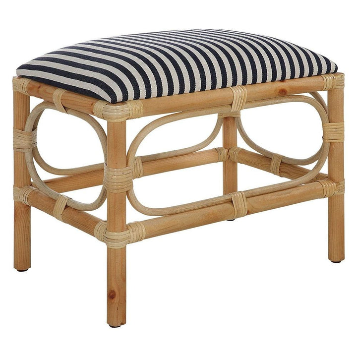 Laguna Small Bench-Uttermost-UTTM-23666-BenchesStriped-3-France and Son