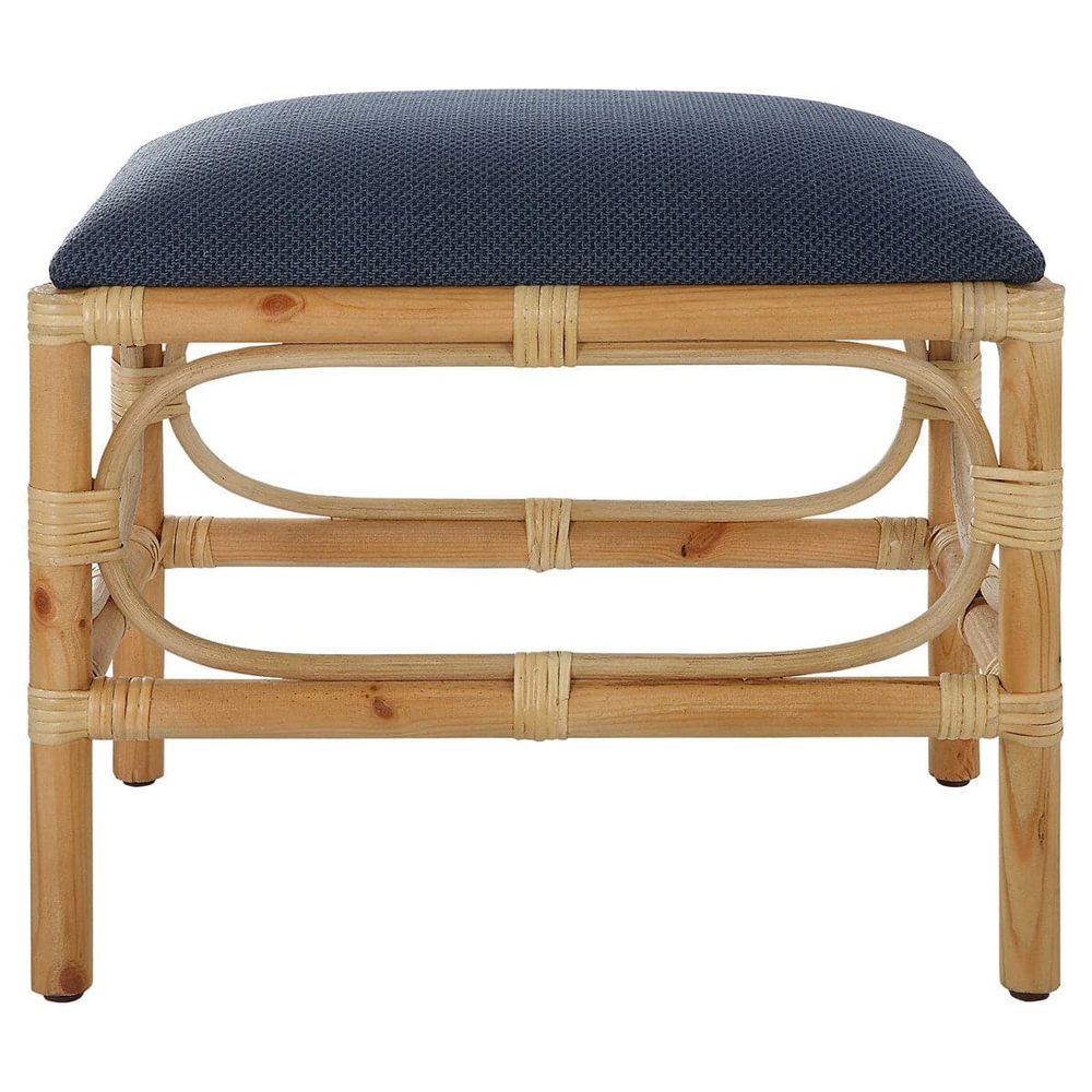 Laguna Small Bench-Uttermost-UTTM-23667-BenchesNavy-7-France and Son