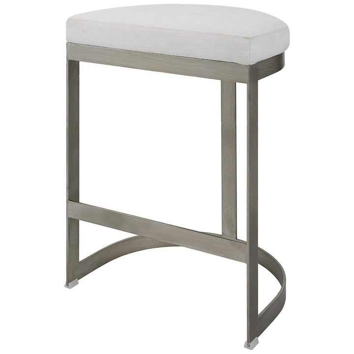 Ivanna Counter Stool-Uttermost-UTTM-23687-Stools & OttomansSilver-7-France and Son