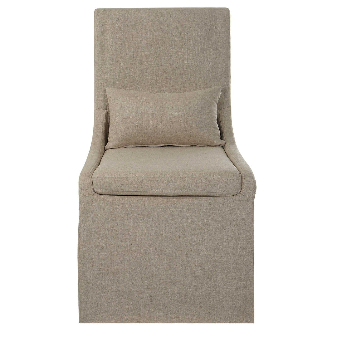 Coley Armless Chair-Uttermost-UTTM-23727-Lounge ChairsTan-7-France and Son