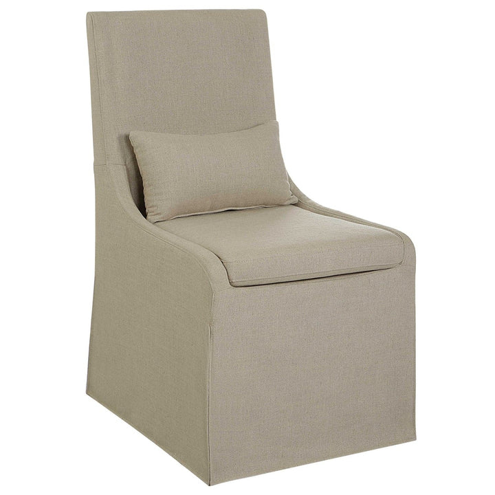 Coley Armless Chair-Uttermost-UTTM-23493-Lounge ChairsBeige-11-France and Son