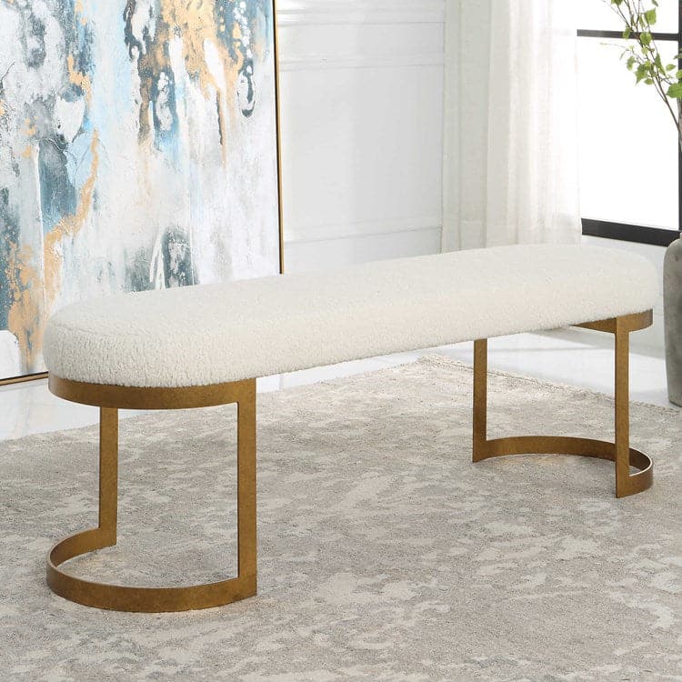 Infinity Bench, Gold-Uttermost-UTTM-23757-Benches-2-France and Son