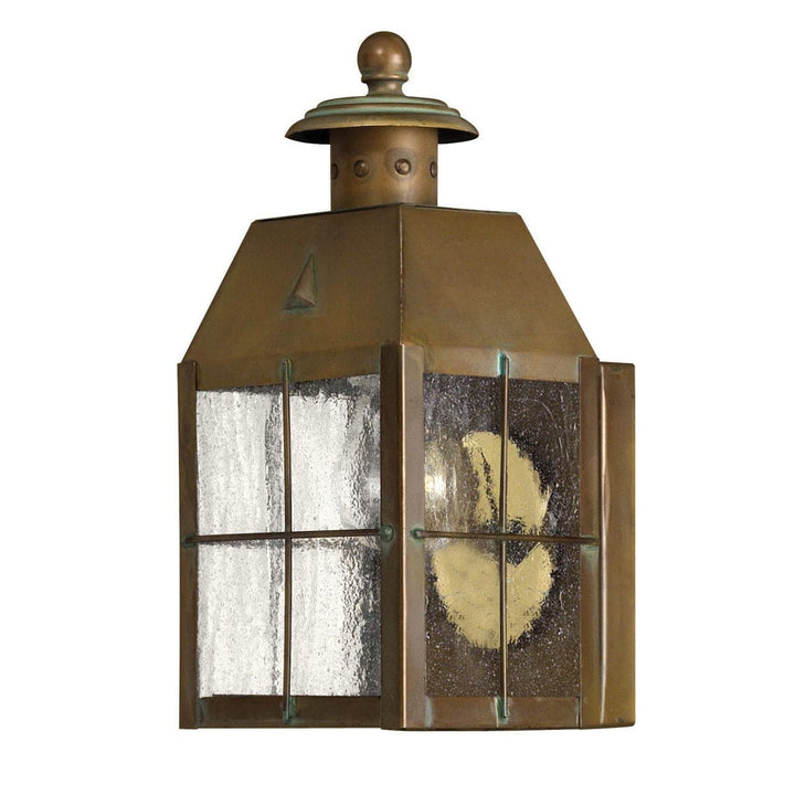 Nantucket - Small Wall Mount Lantern-Hinkley Lighting-HINKLEY-2376AS-Flush Mounts-1-France and Son