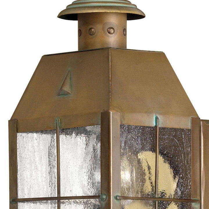 Nantucket - Small Wall Mount Lantern-Hinkley Lighting-HINKLEY-2376AS-Flush Mounts-2-France and Son