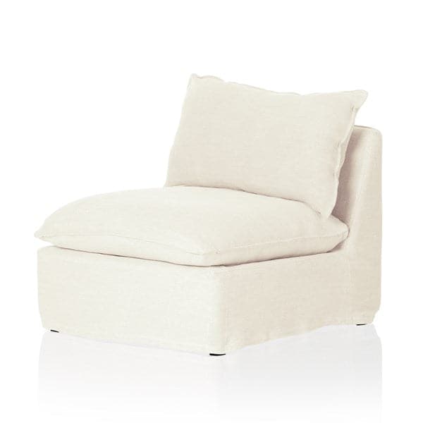 Andre Slipcover Sectional-Four Hands-FH-238668-010-Lounge ChairsARMLESS PIECE-Broadway Snow-4-France and Son