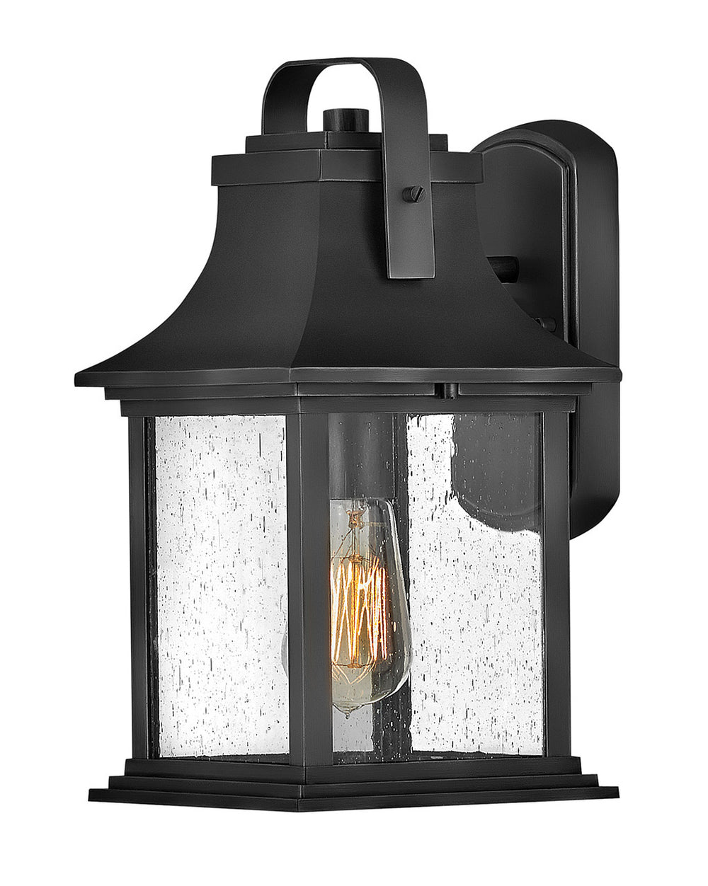 Outdoor Grant - Small Wall Mount Lantern-Hinkley Lighting-HINKLEY-2390TK-lanternsTextured Black-2-France and Son