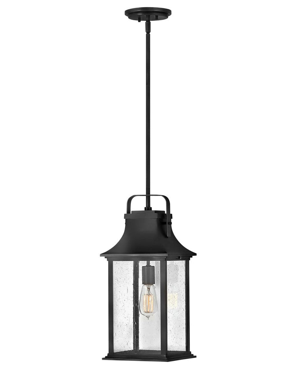 Outdoor Grant - Medium Hanging Lantern-Hinkley Lighting-HINKLEY-2392TK-Outdoor Post LanternsTextured Black-2-France and Son