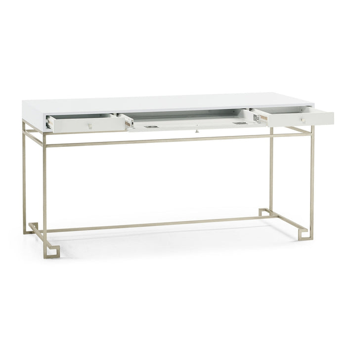 Modern Accents Writing Desk B2-Jonathan Charles-JCHARLES-500384-SIL-LCD-Desks-3-France and Son