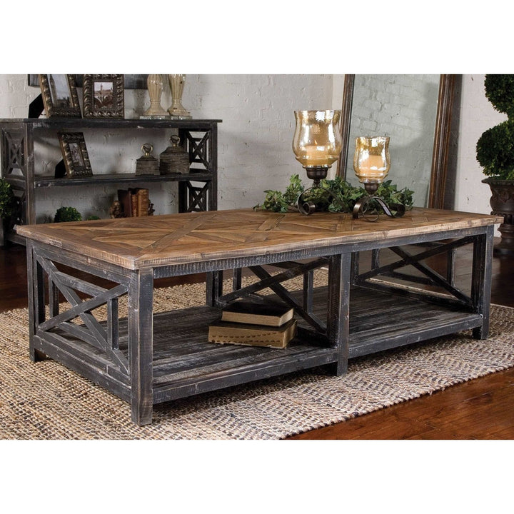Uttermost Spiro Reclaimed Wood Cocktail Table-Uttermost-UTTM-24264-Coffee Tables-2-France and Son