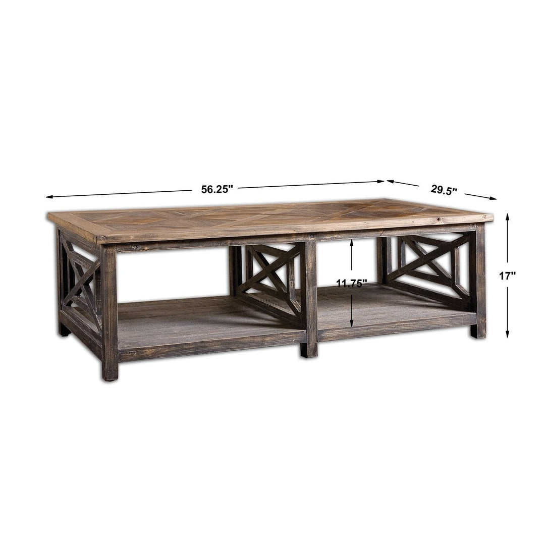Uttermost Spiro Reclaimed Wood Cocktail Table-Uttermost-UTTM-24264-Coffee Tables-4-France and Son