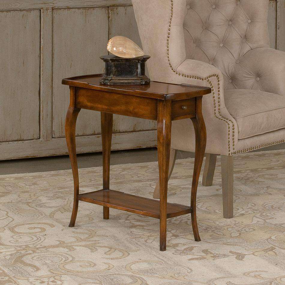 Old World Side Table-SARREID-SARREID-24294-Side TablesWalnut-2-France and Son