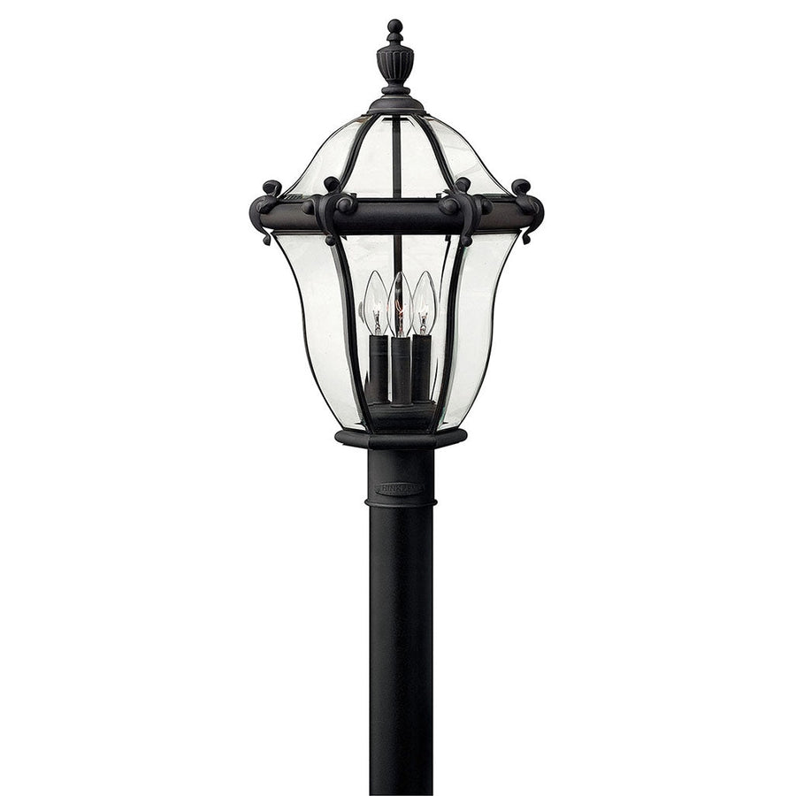 Outdoor San Clemente Large Post Top or Pier Mount Lantern-Hinkley Lighting-HINKLEY-2441MB-Outdoor Post Lanterns-1-France and Son