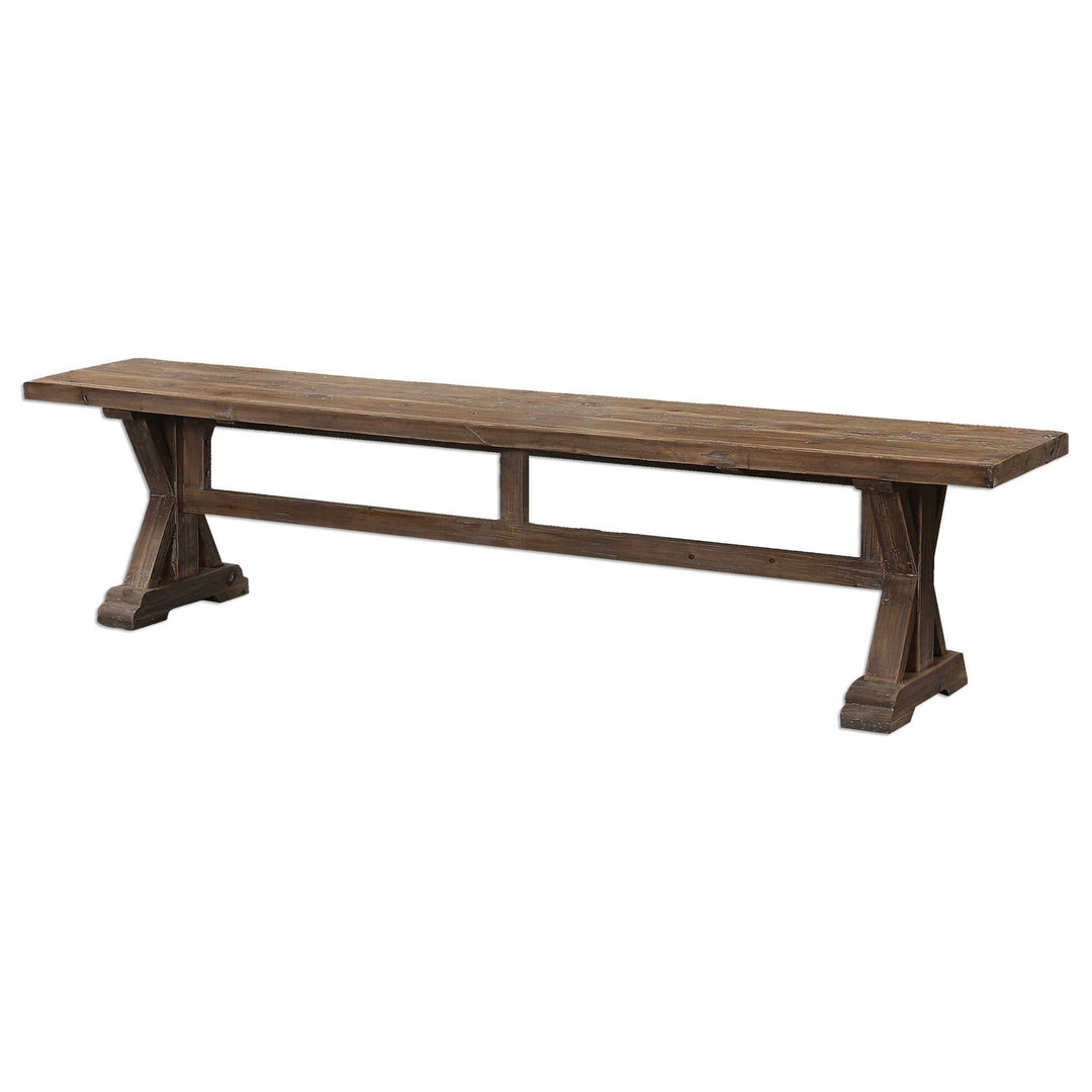 Stratford Salvaged Wood Bench-Uttermost-UTTM-24558-Benches-4-France and Son