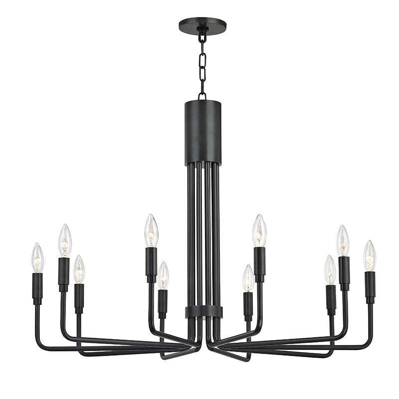 Brigitte 10 Light Large Pendant-Mitzi-HVL-H261810-OB-PendantsBlack-2-France and Son