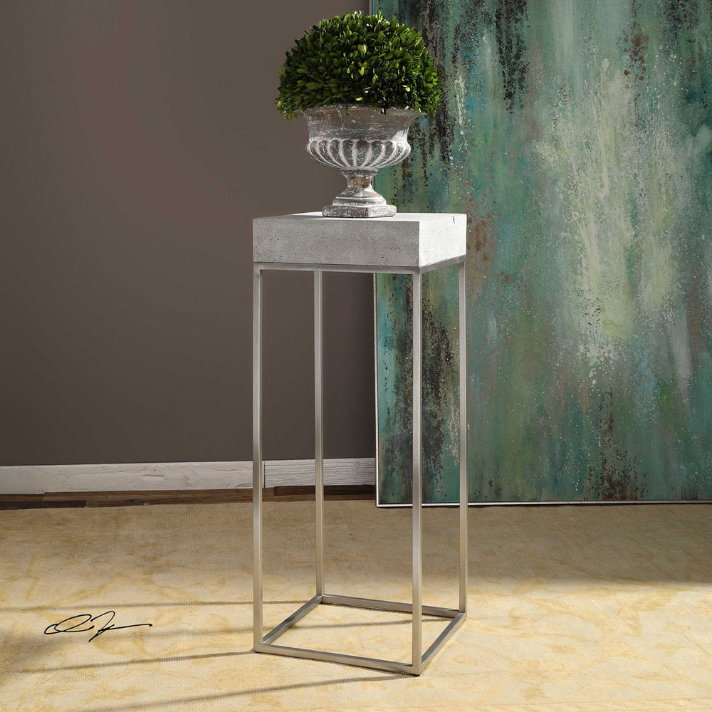 Jude Industrial Modern Plant Stand-Uttermost-UTTM-24806-Side Tables-2-France and Son