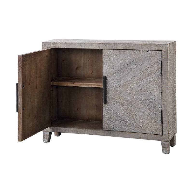 Adalind White Washed Accent Cabinet-Uttermost-UTTM-24873-Sideboards & Credenzas-3-France and Son