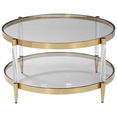 Uttermost Kellen Glass Coffee Table-Uttermost-UTTM-24895-Coffee Tables-1-France and Son