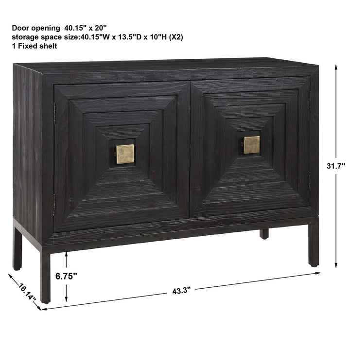 Aiken Dark 2 Door Cabinet-Uttermost-UTTM-24916-Sideboards & Credenzas-9-France and Son