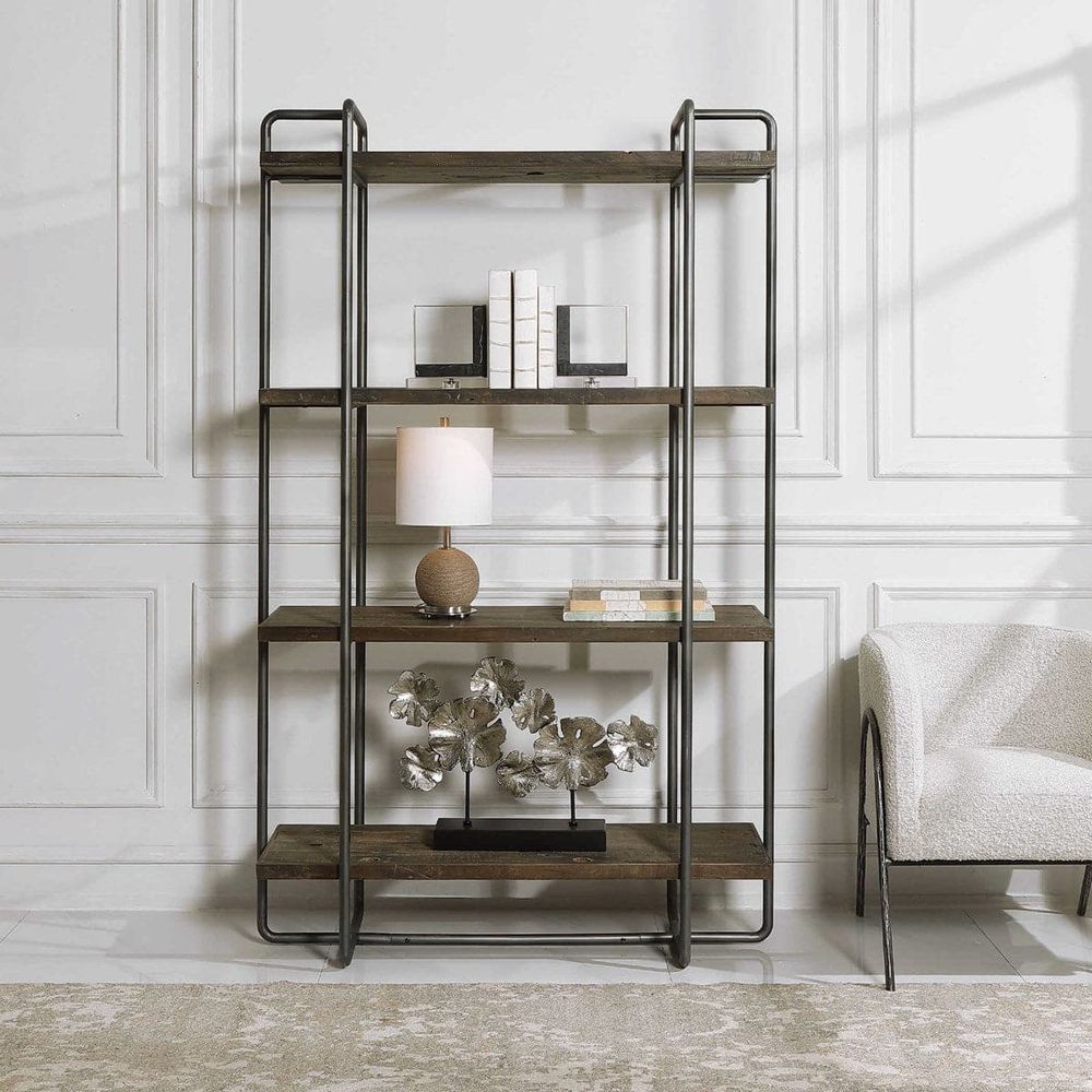 Uttermost Stilo Urban Industrial Etagere-Uttermost-UTTM-24970-Bookcases & Cabinets-3-France and Son