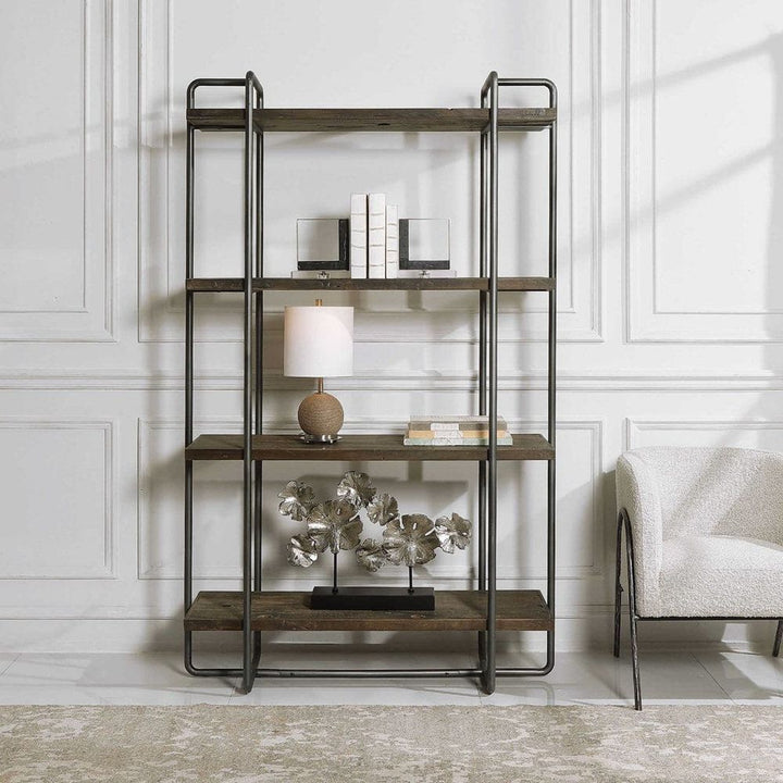 Uttermost Stilo Urban Industrial Etagere-Uttermost-UTTM-24970-Bookcases & Cabinets-3-France and Son