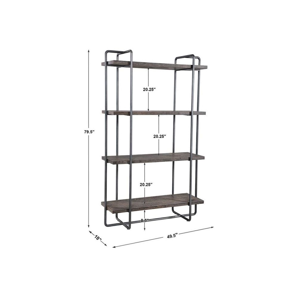 Uttermost Stilo Urban Industrial Etagere-Uttermost-UTTM-24970-Bookcases & Cabinets-5-France and Son