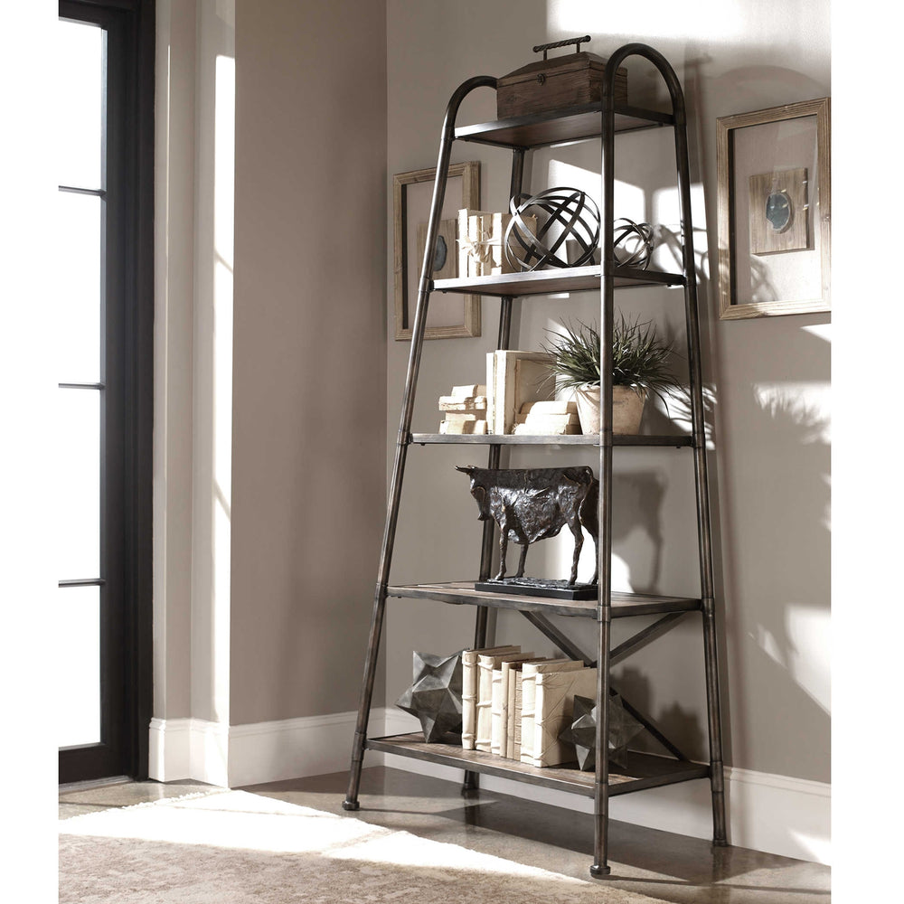 Uttermost Zosar Urban Industrial Etagere-Uttermost-UTTM-25321-Bookcases & Cabinets-2-France and Son